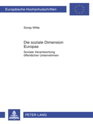 cover image of Die soziale Dimension Europas